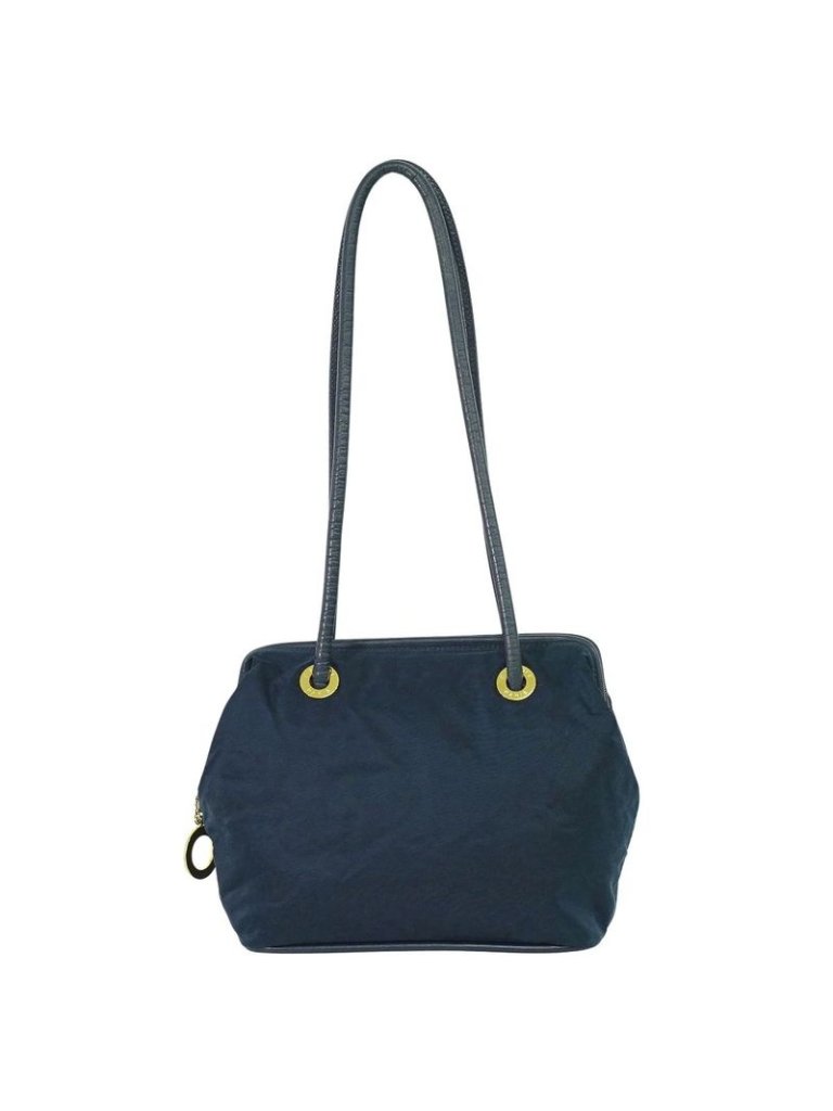 Celine Nylon Shoulder Bag Navy